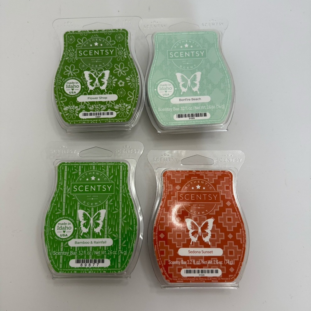 Scentsy Wax Bars Warmer Melts Mixed Lot Of 4‎ HTF Rare Retired Scents 3.2 Oz New